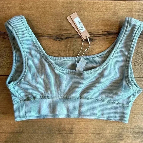 Skims Waffle Scoop Bra Mineral L - Picture 5 of 5